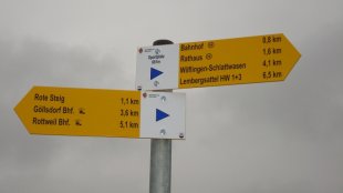 Neue Beschilderung